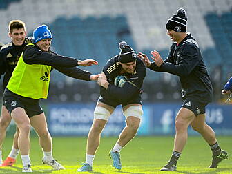Leinster back training for Mon...